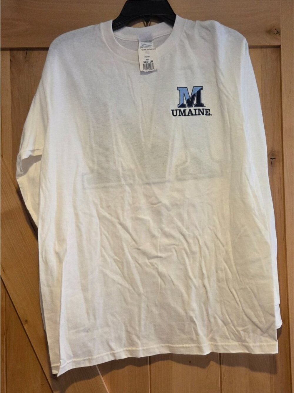 New! University of Maine Size M Long Sleeve T Shirt Soffe *marks